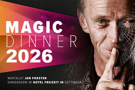 Jan Forster Mentalist Plakat Magic Dinner 2025